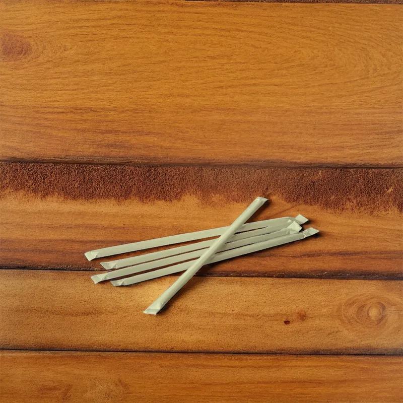 Victoria Bay Jumbo Straw 0.22X7.75 IN PP Clear Wrapped 400 Count/Pack 25 Packs/Case 10000 Count/Case