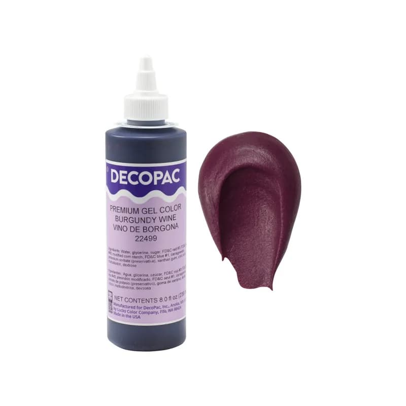 Gel Color 8 OZ Burgundy Wine Premium 1/Each
