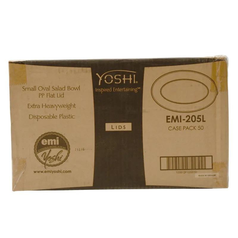 Salad Bowl Small (SM) Plastic Clear Oval 50/Case