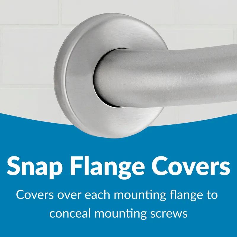 Grab Bar 1.50X18 IN Stainless Steel Straight Satin 1/Each