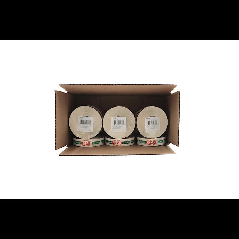 Fresh Satisfaction Guaranteed Meat Label 0.875X4 IN Yellow Red Green Ribbon Strap 500 Count/Roll 15 Rolls/Case