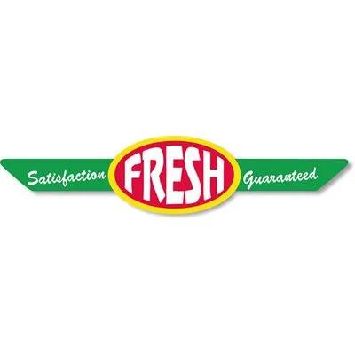 Fresh Satisfaction Guaranteed Label 0.875X4 IN Multicolor Rectangle Strap 500/Roll