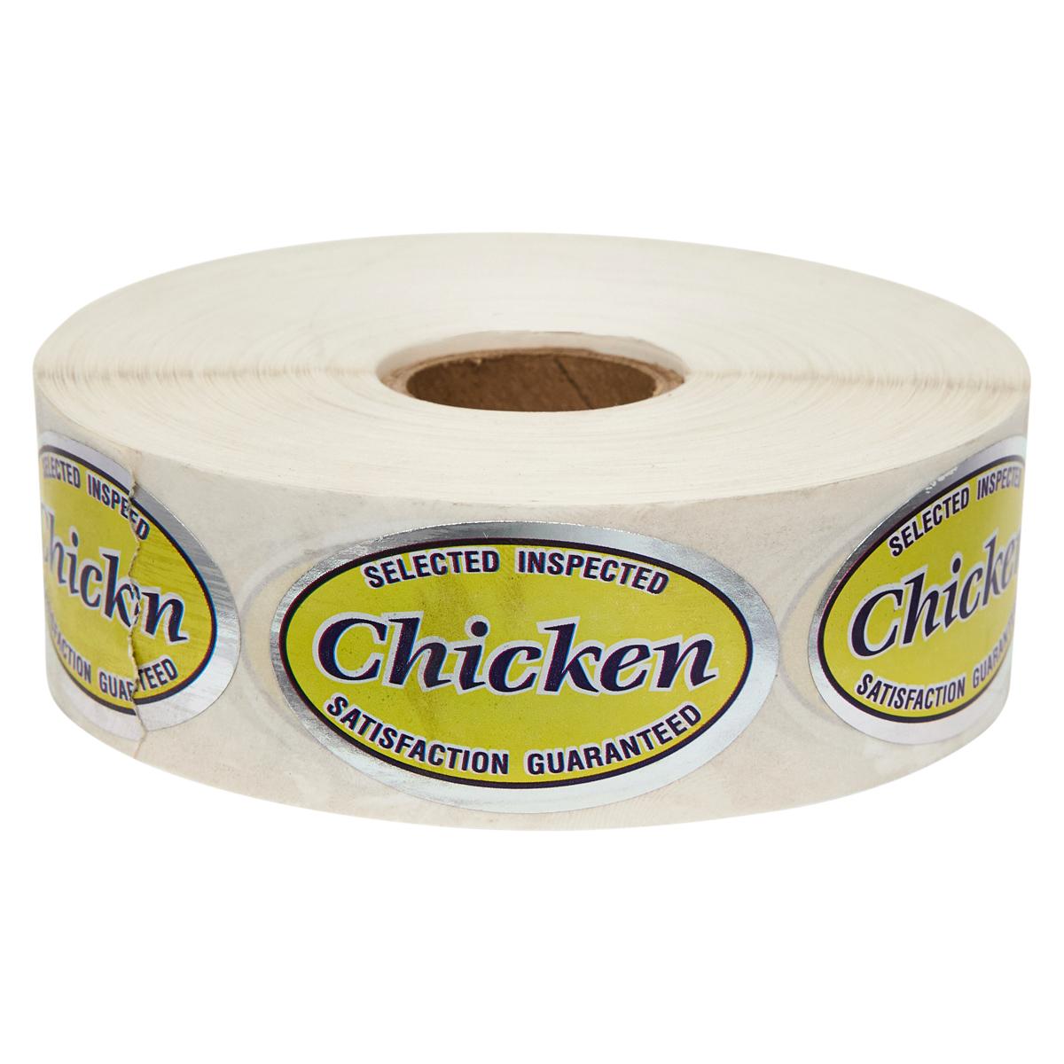 Chicken Label Foil 1000/Roll