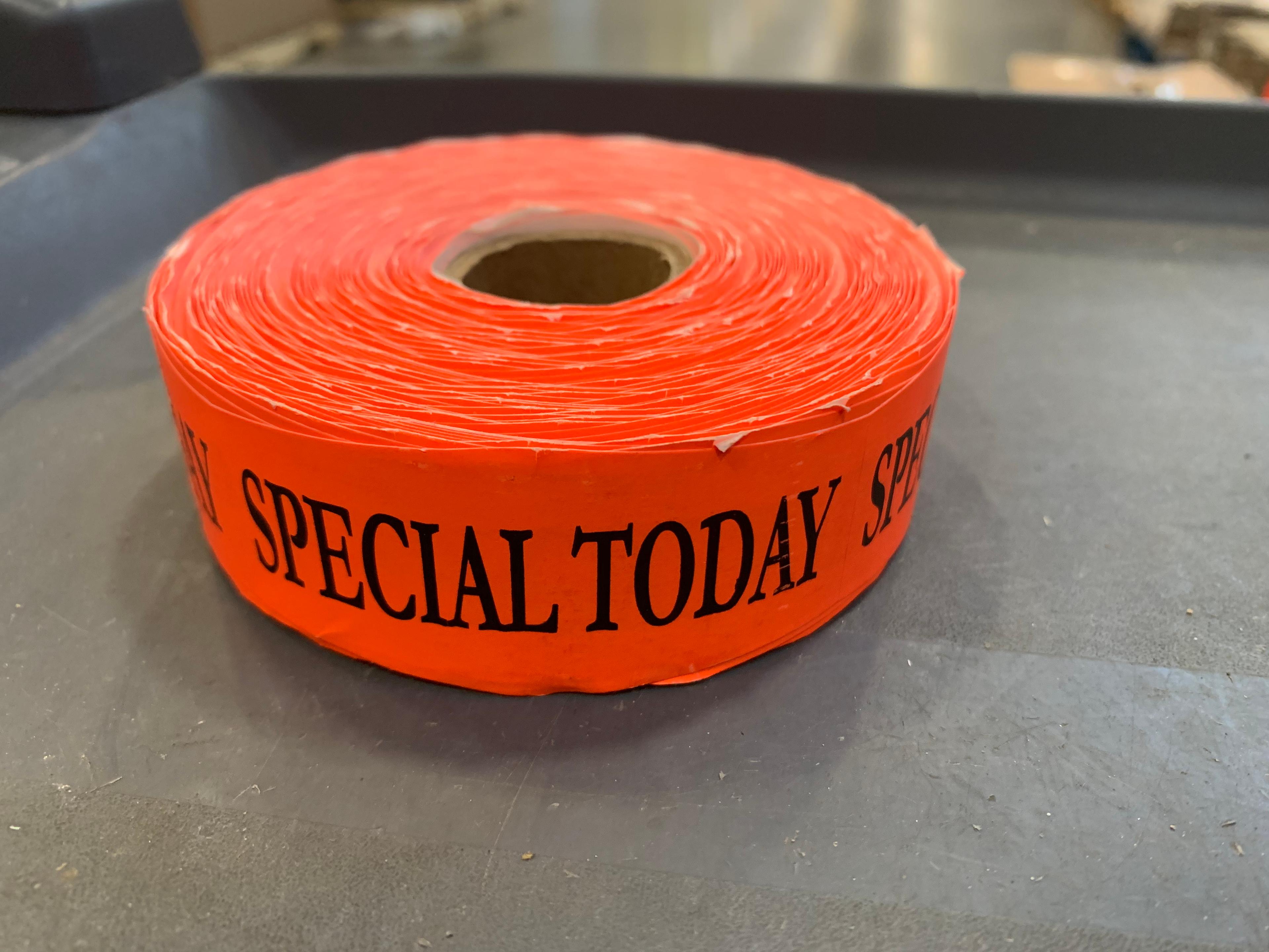 Special Today Label 1X2.75 IN Dayglo 500/Roll