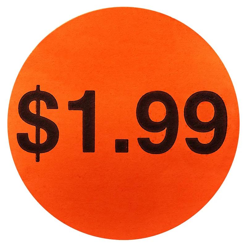 1.99 Label Round Dayglo 500/Roll