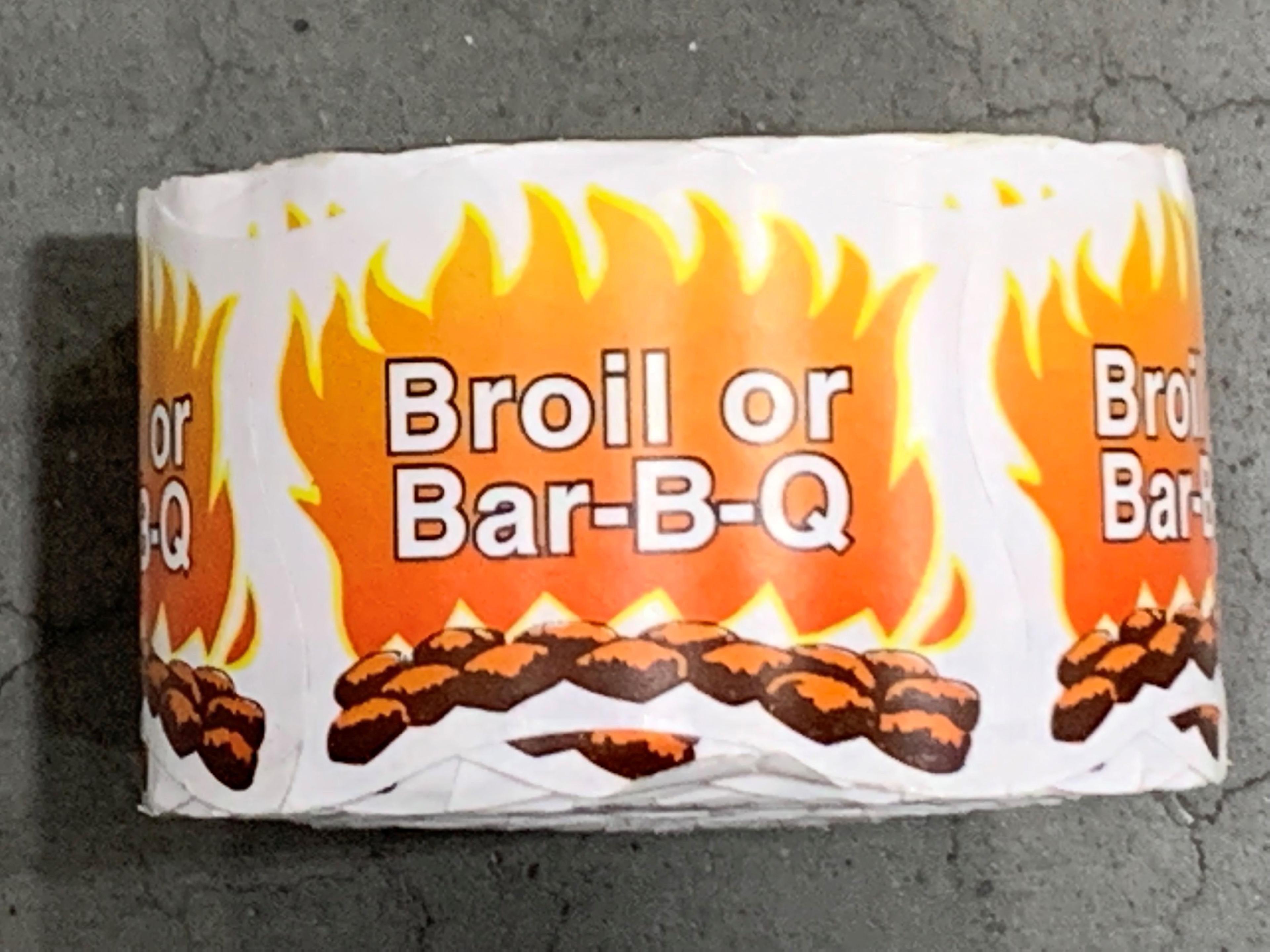 Broil or Bar-B-Que Flame Label 500/Roll