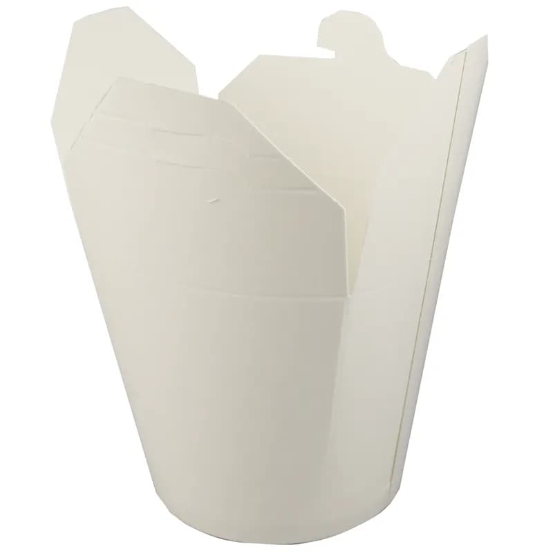 Bio-Plus View® Food Pail 26 OZ 4X3.75 IN Paper White Round 500/Case