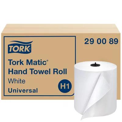 Tork Matic® Roll Paper Towel H1 7.68IN X700FT White Standard Roll Refill 7.25IN Roll 1.49IN Core Diameter 6 Rolls/Case