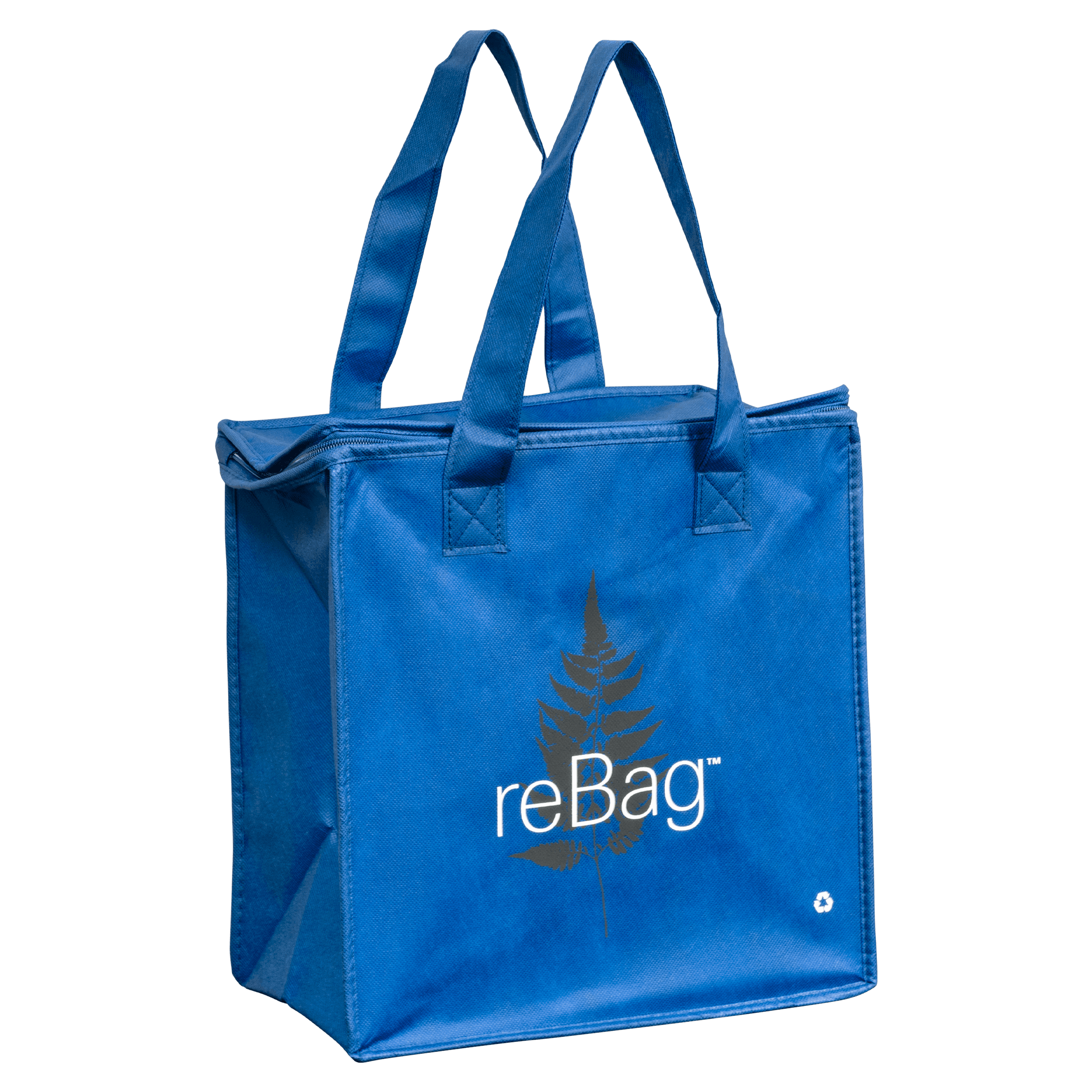 reBag Cold & Hot Bag Non-Woven Polypropylene (NWPP) Blue Reusable Thermal 25/Case