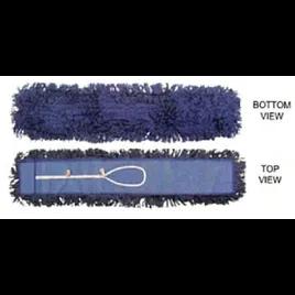 Dust Mop 18X5 IN Blue Cotton Synthetic Fiber Loop End Launderable 1/Each