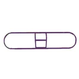 Perfect® Dust Mop Frame 5X48 IN Purple Powder Coated 1/Each
