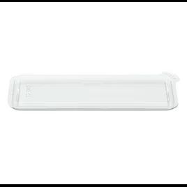 Fresh 'n Clear® Lid Flat 7.02X2.4X0.22 IN PET Clear Rectangle For Container 1056/Case