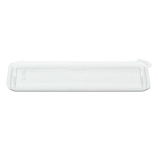 Fresh 'n Clear® Lid Flat 7.02X2.4X0.22 IN PET Clear Rectangle For Container 1056/Case
