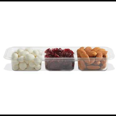 Fresh 'n Clear® Take-Out Container Insert Compartment Tray 7.13X2.7X1 IN 3 Compartment PET Clear Rectangle 1056/Case
