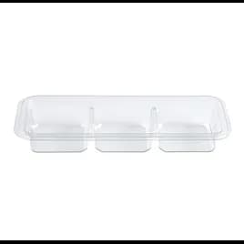 Fresh 'n Clear® Take-Out Container Insert Compartment Tray 7.13X2.7X1 IN 3 Compartment PET Clear Rectangle 1056/Case
