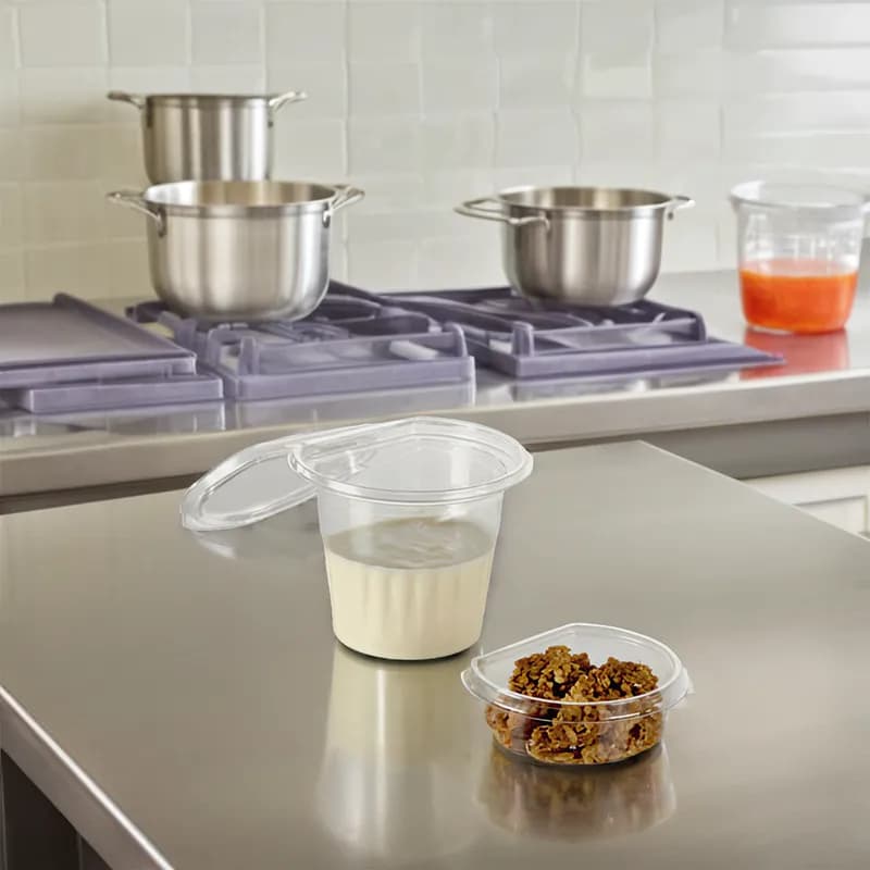 Take-Out Container Insert 4 OZ 3.85X3.36X1.2 IN PET Clear Round 1440/Case