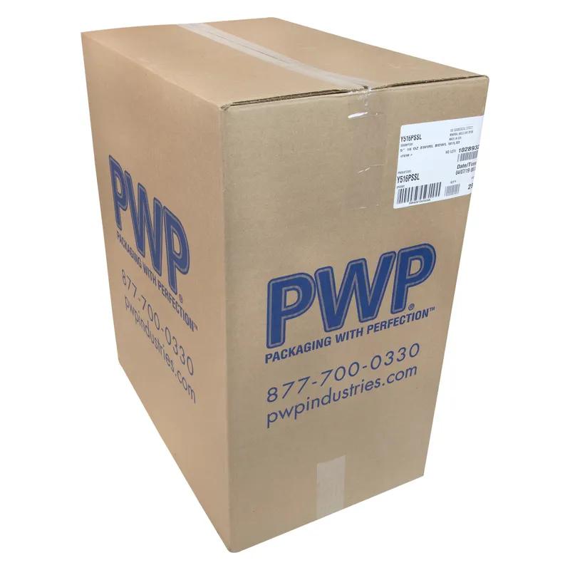 Deli Container Base & Lid Combo With Dome Lid 16 OZ RPET Clear Swirl Design Round 280/Case