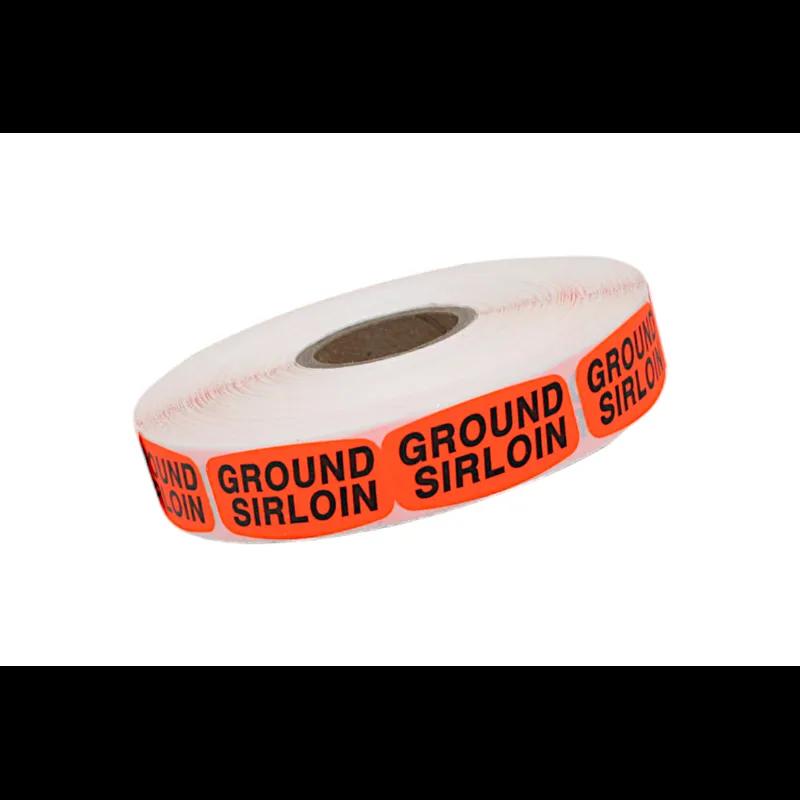 Ground Sirloin Label Dayglo 1000/Roll