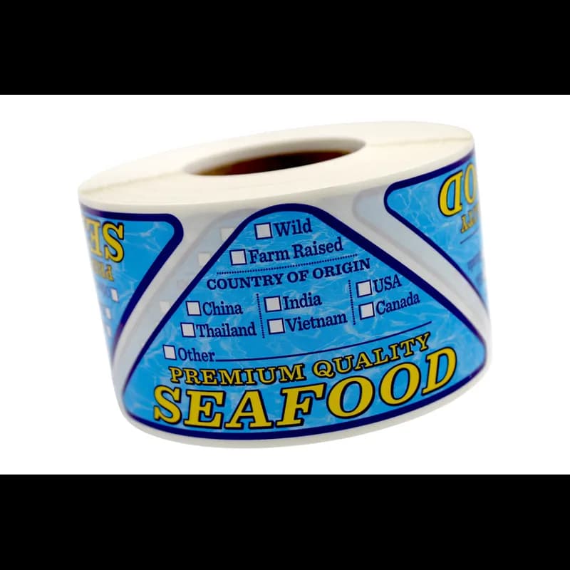 Seafood Premium Quality Country Of Origin Label 500/Roll