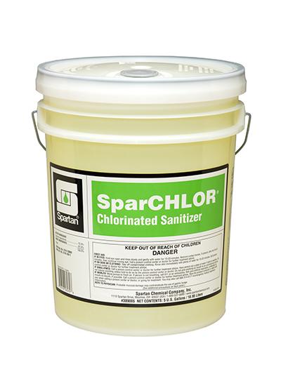 SparCHLOR® Food Service Sanitizer 5 GAL Alkaline Chlorinated 1/Pail
