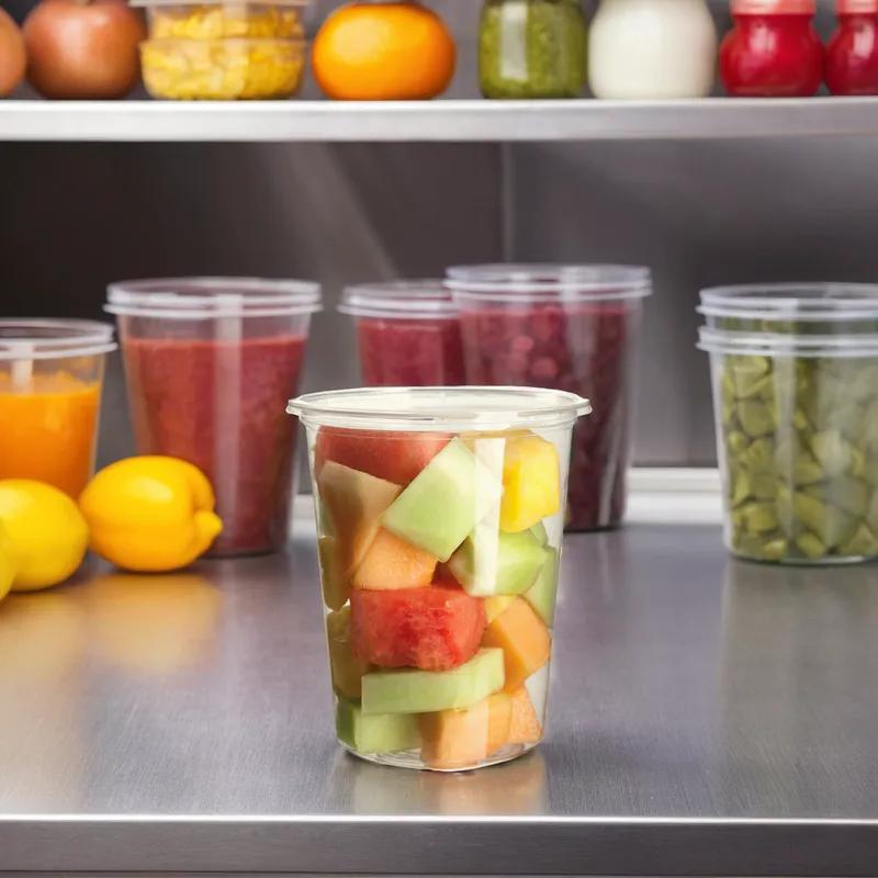 Deli Container Base 32 OZ PLA Clear Round 500/Case