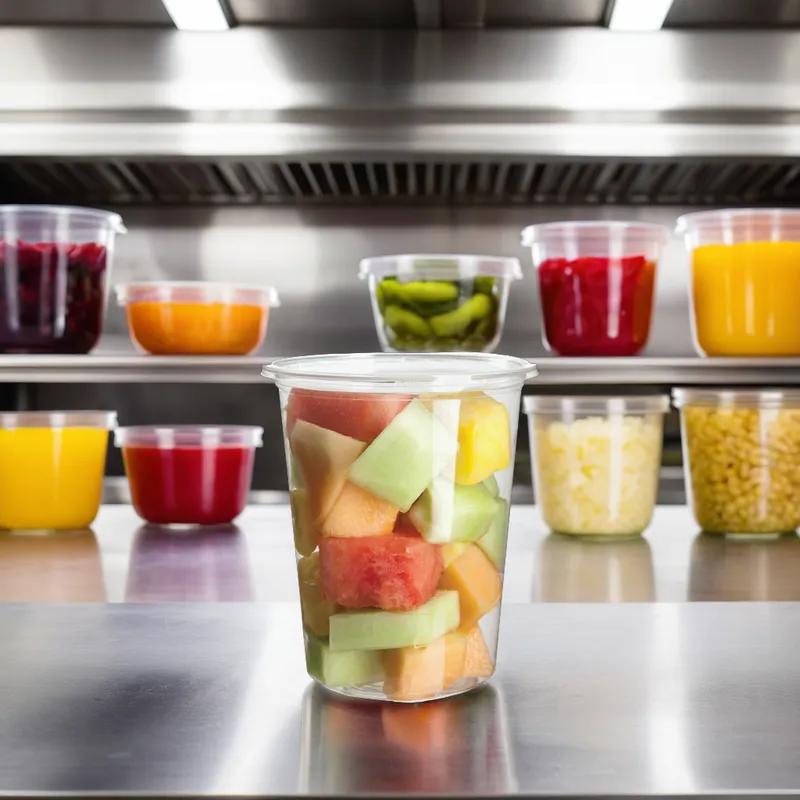 Deli Container Base 32 OZ PLA Clear Round 500/Case