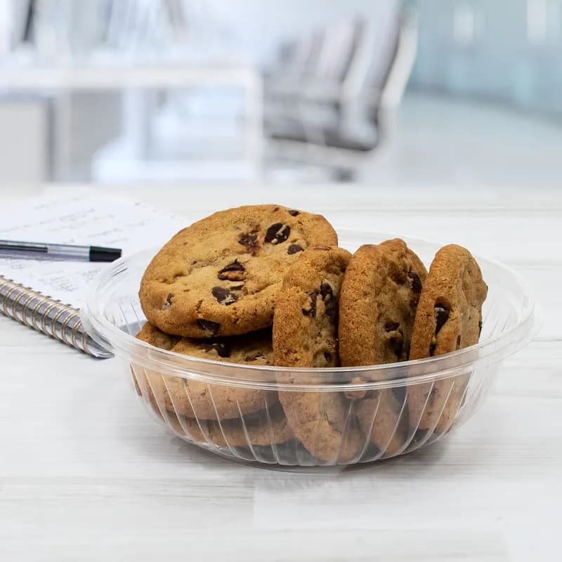 Dart® PresentaBowls® Cold Deli Container Base 24 OZ OPS Clear 63 Count/Pack 4 Packs/Case 252 Count/Case