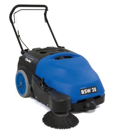 Clarke® BSW™ 28" Floor Sweeper 39X31X24 IN 28IN Blue Black 12v Walk Behind 86Ah No-Maintenance Gel Battery 1/Each
