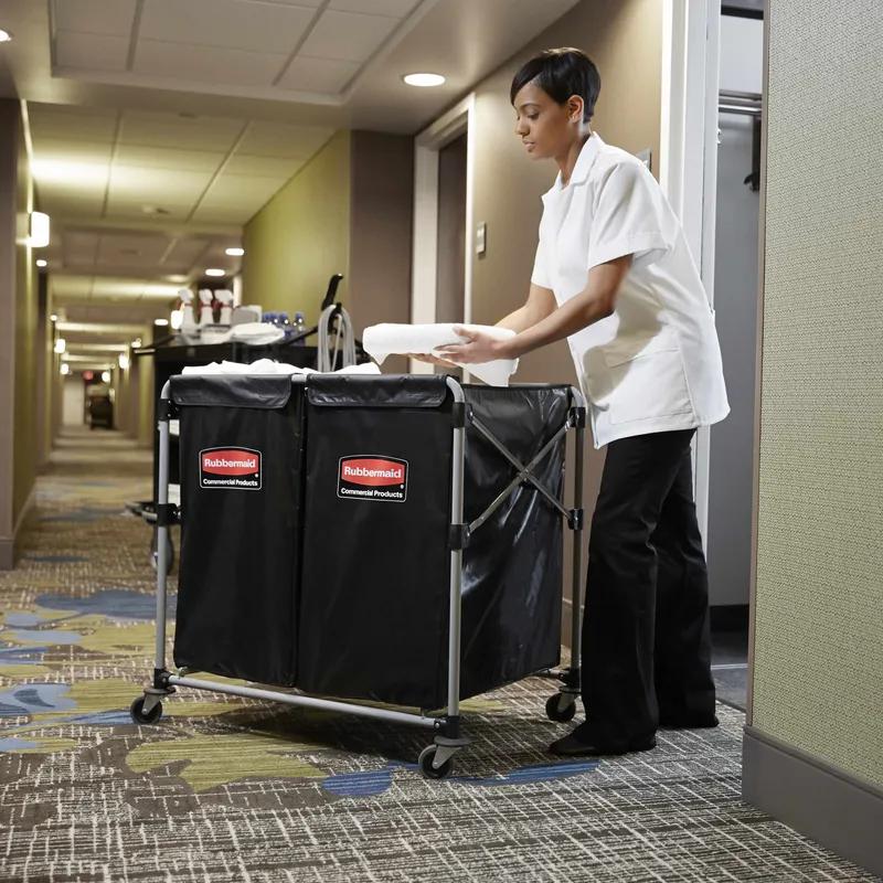 Executive Series™ Collapsible X-Cart 35.70X24.10X34.00 IN Black Steel 2 4-Bushel Bags 220 Lbs Capacity 1/Each