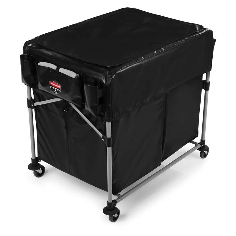Executive Series™ Collapsible X-Cart 35.70X24.10X34.00 IN Black Steel 2 4-Bushel Bags 220 Lbs Capacity 1/Each