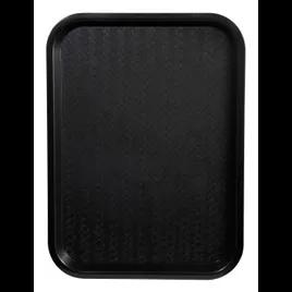 Fast Food Tray 16.125X12X0.75 IN PP Black Rectangle 1/Each