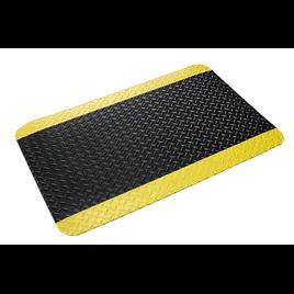 Crown Matting Technologies Anti-Fatigue Floor Mat 36X24 IN Black Yellow 1/Each