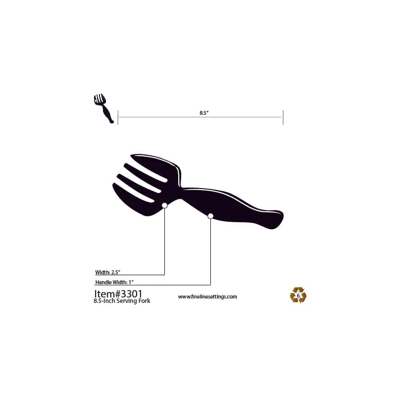 Fork 8.5 IN PS White 144/Case