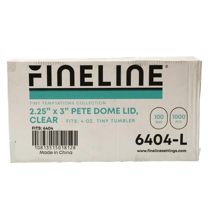 Lid Dome Plastic Clear Square For 4 OZ Tumbler Cup 1000/Case