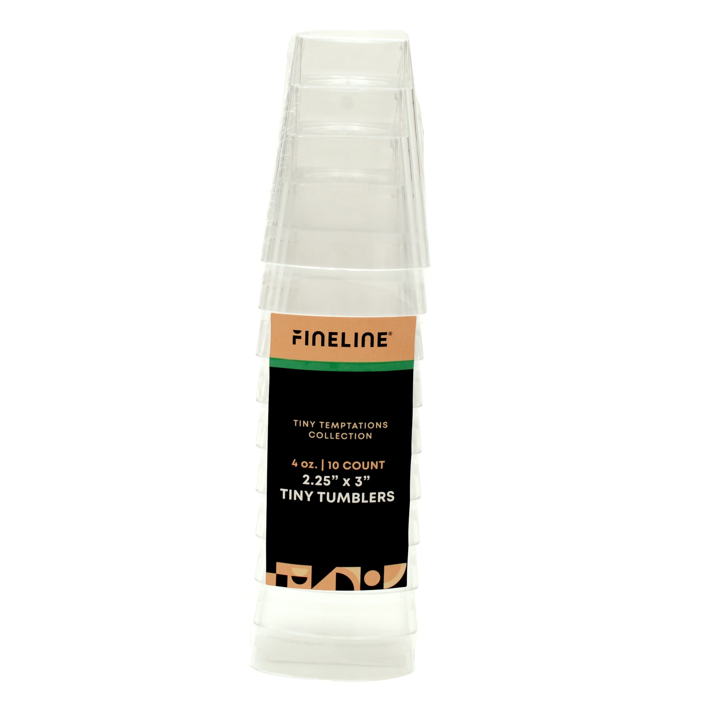 Tiny Temptations Cup Tumbler 4 OZ Plastic Clear 200/Case