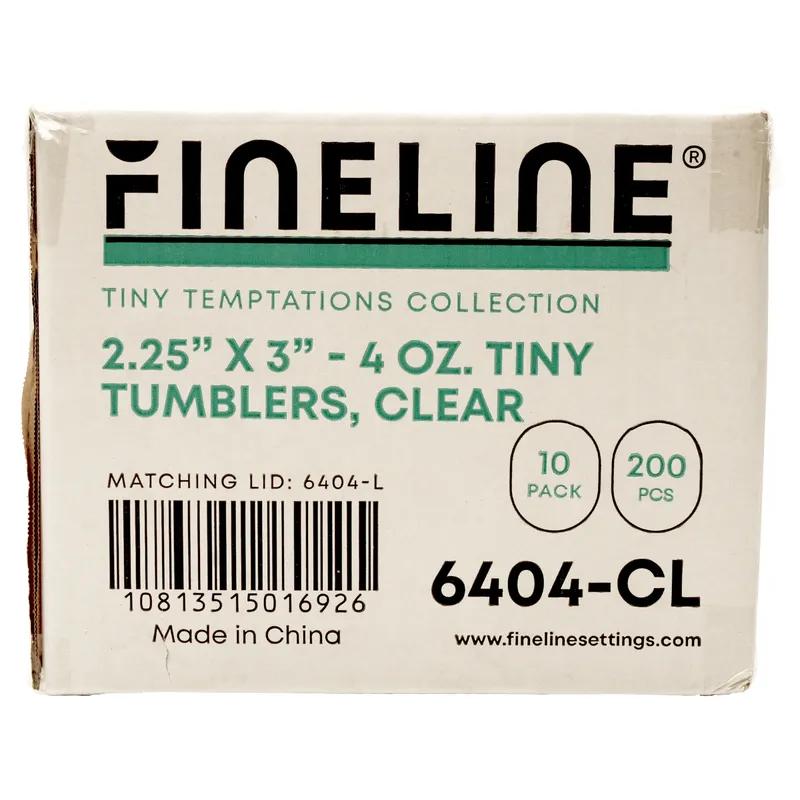 Tiny Temptations Cup Tumbler 5 OZ Plastic Clear 200/Case