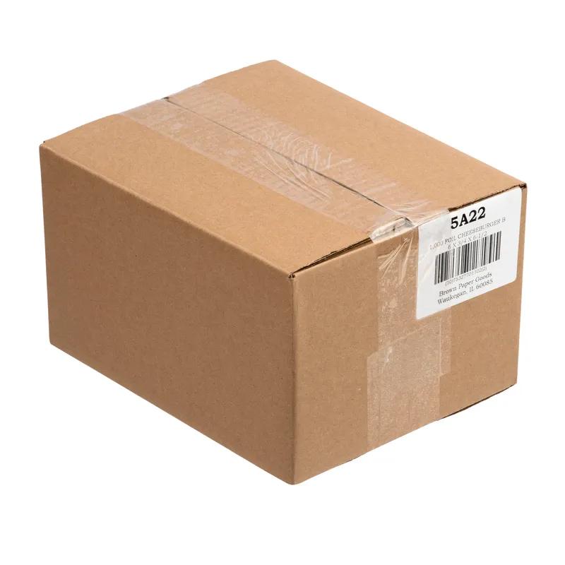 Sandwich Bag 6X0.75X6.5 IN Foil-Lined Paper Cheeseburger Design 1000/Case