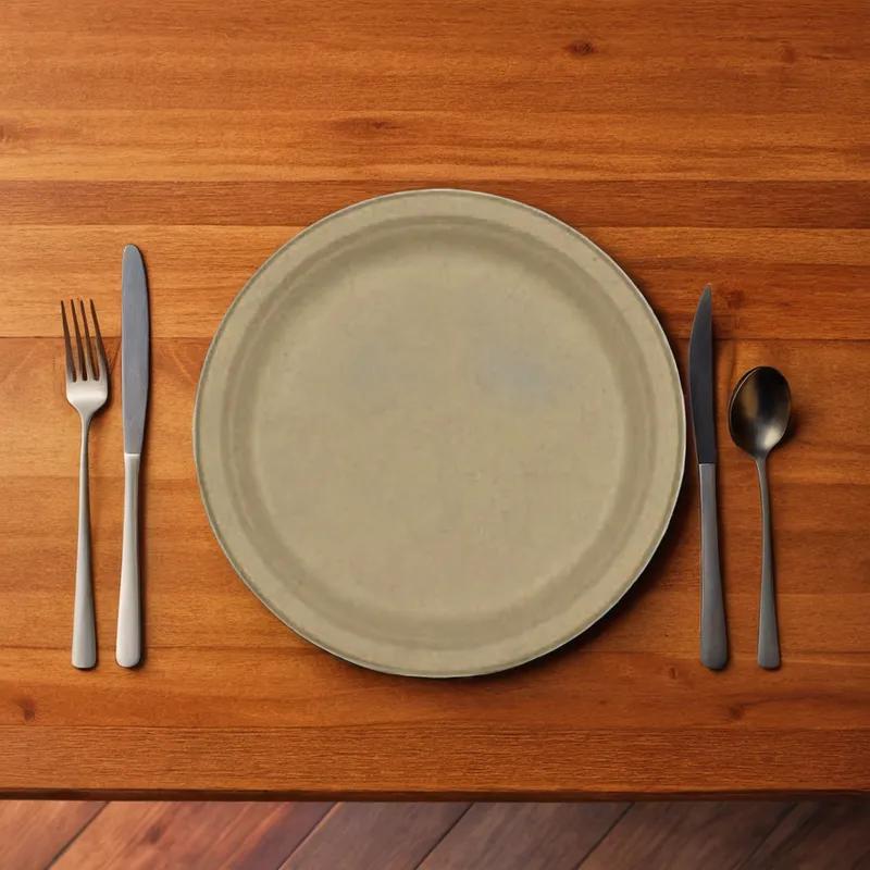 Plate 6 IN Pulp Fiber Kraft Round 1000/Case