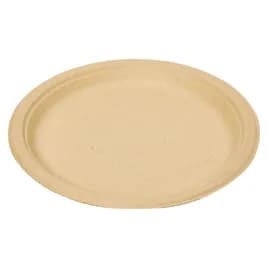 Plate 9 IN Pulp Fiber Kraft Round 500/Case