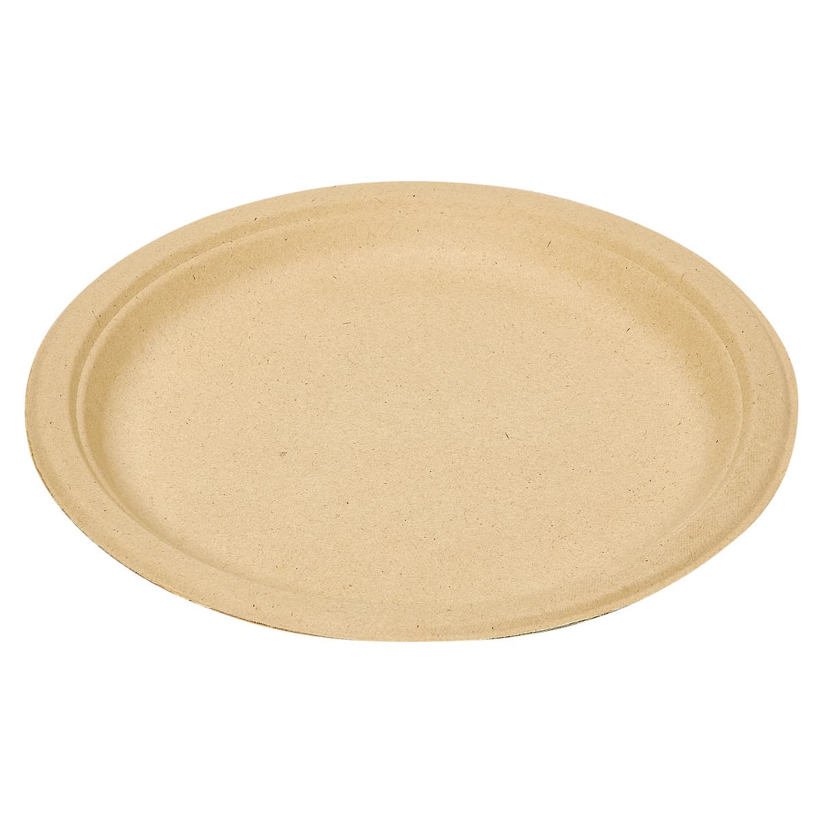 Plate 9 IN Pulp Fiber Kraft Round 500/Case
