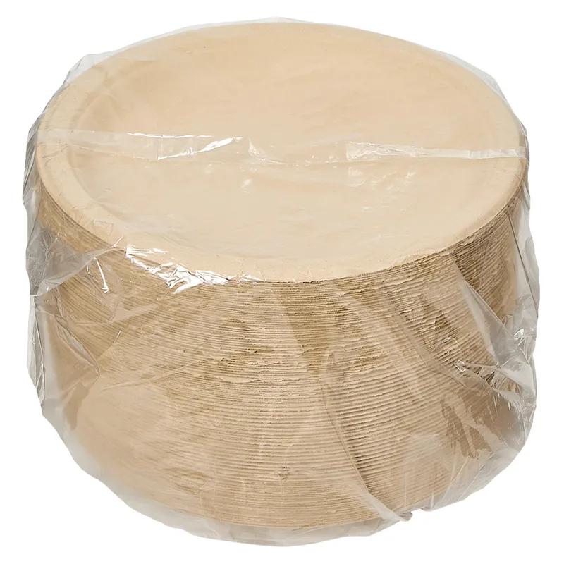 Plate 9 IN Pulp Fiber Kraft Round 500/Case