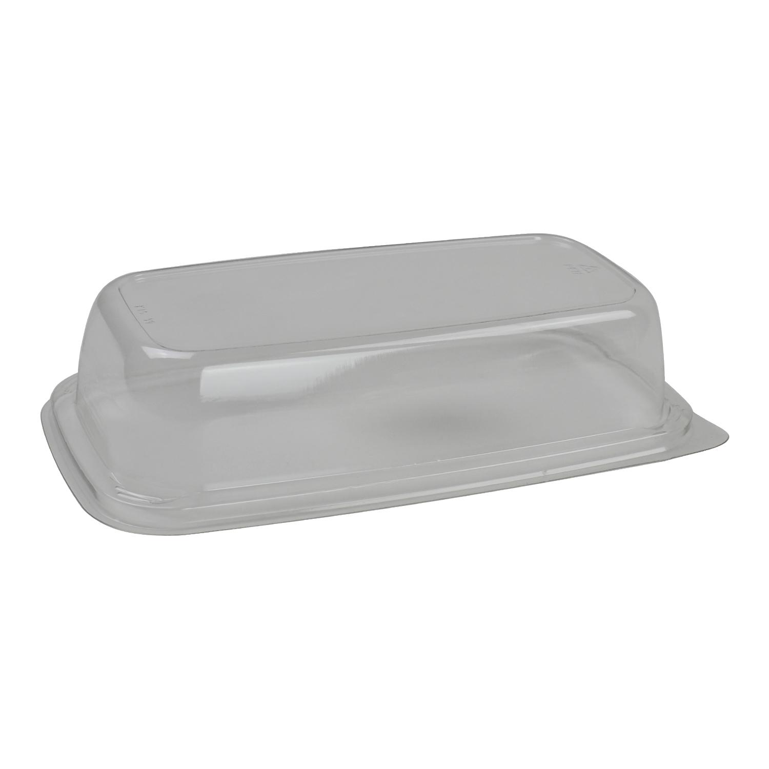 Lid Dome 8.148X4.379X1.8 IN PET Clear Rectangle For Container 1/Case