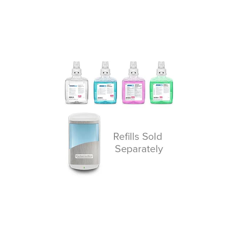 Victoria Bay Hand Soap Dispenser 1200 mL White Silver Automatic 1/Each