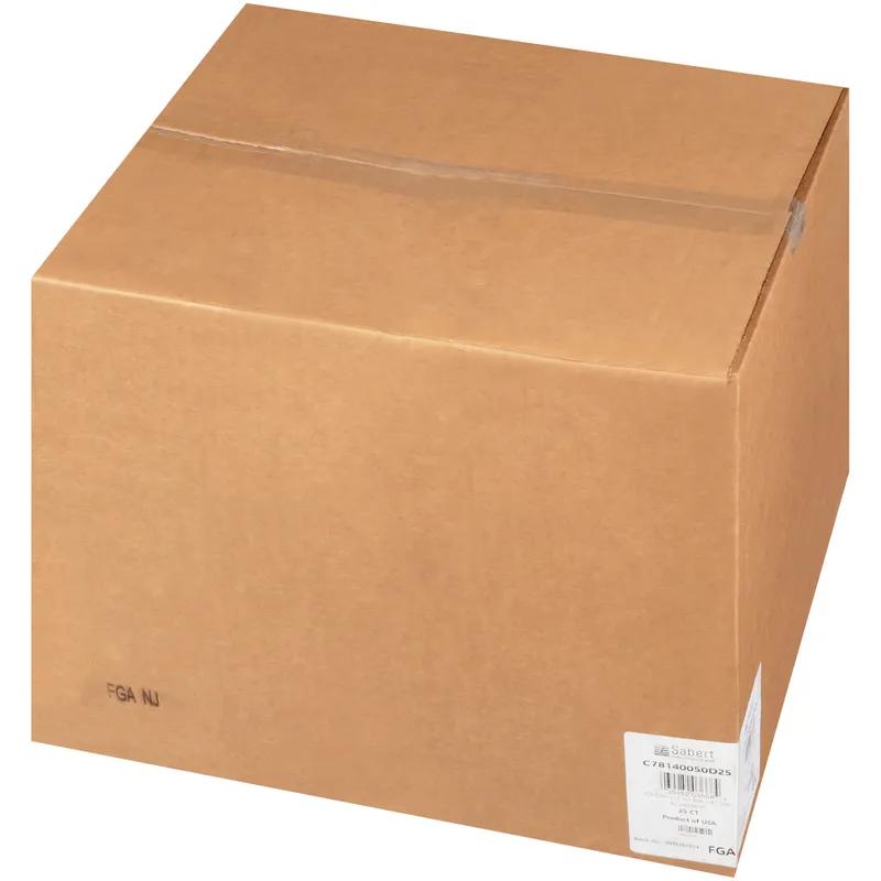 Take-Out Container Base & Lid Combo With Dome Lid 14X14 IN 4 Compartment Plastic Black Clear Square 25/Case