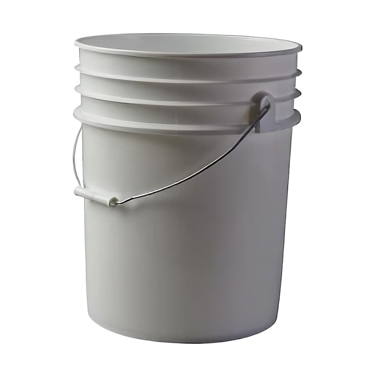 Utility Bucket & Pail 5 GAL White With Handle 1/Each