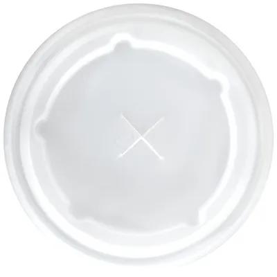 Lid Flat PS Translucent For 9 OZ Cold Cup With Hole 2500/Case