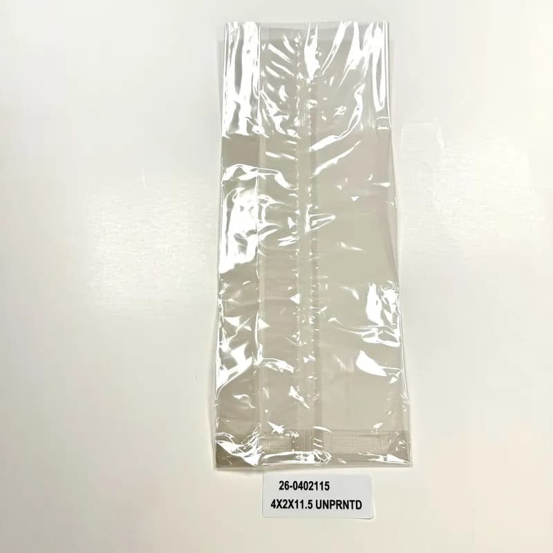 Bag 4X2X11.5 IN Cellophane With Fold Over Closure 1000/Case