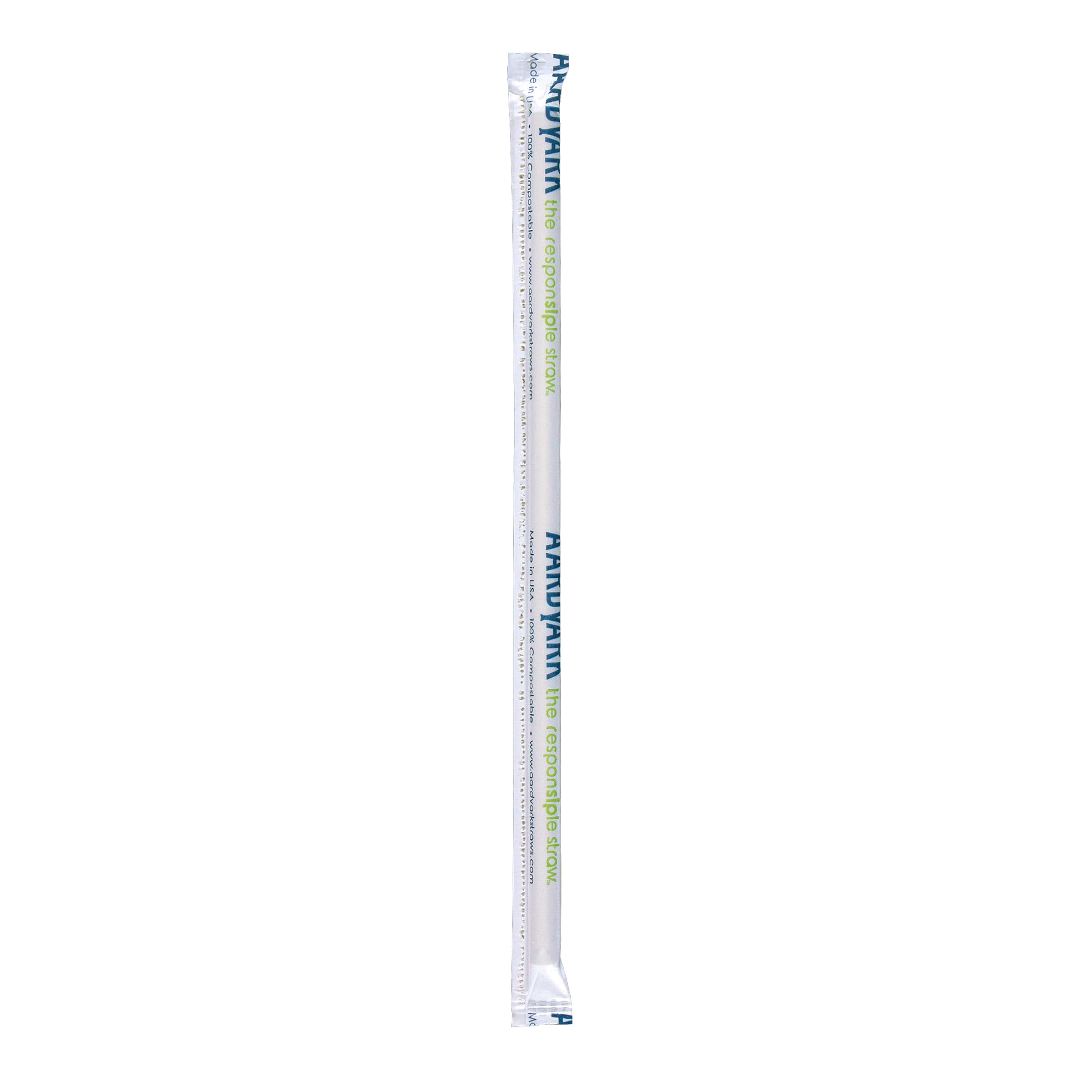 Straw 7.75 IN Paper Black Paper Wrapped 3200/Case