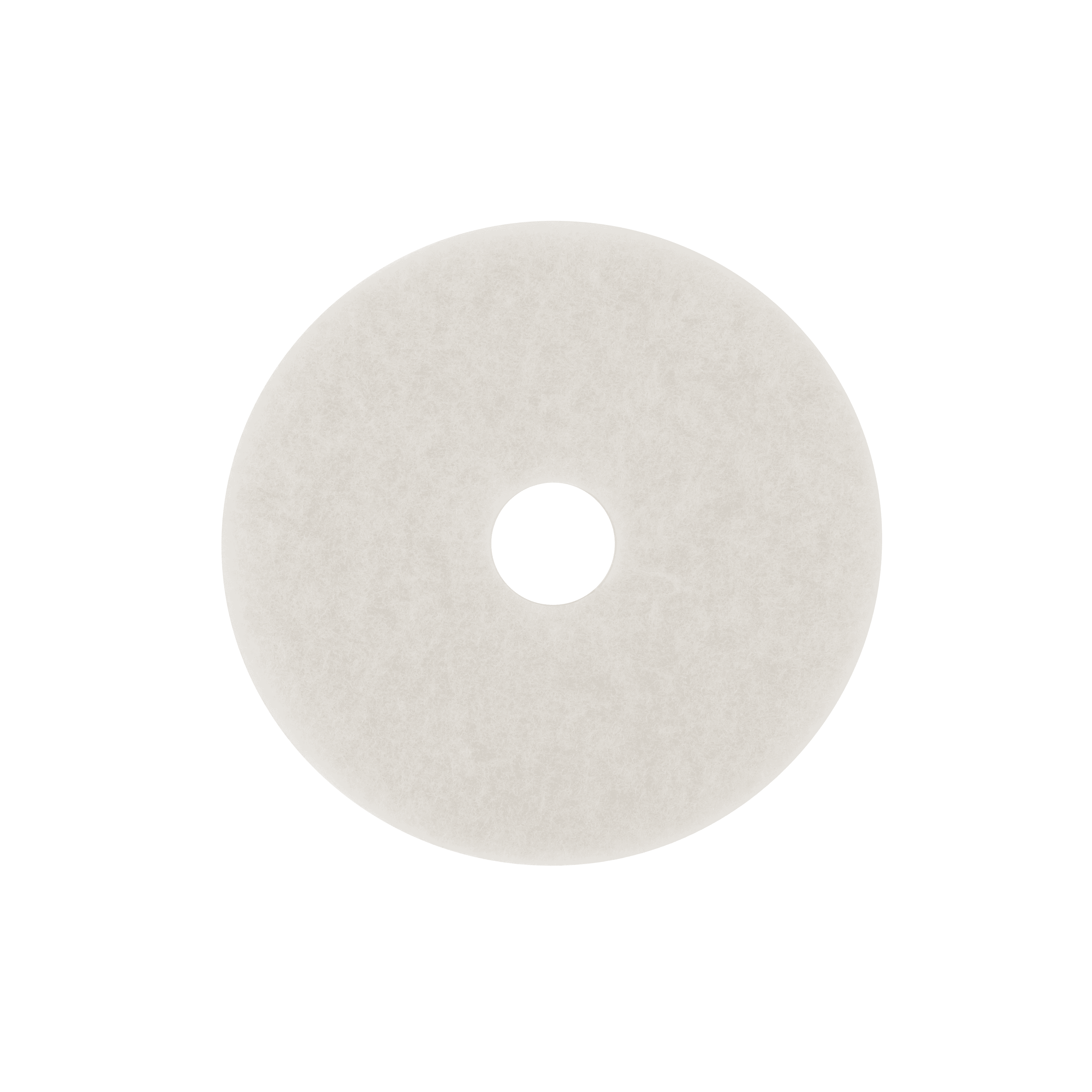 3M™ 4100 Buffing Pad 24X1 IN White Non-Woven Polyester Fiber 175-600 RPM Center Hole Rotary 5/Case