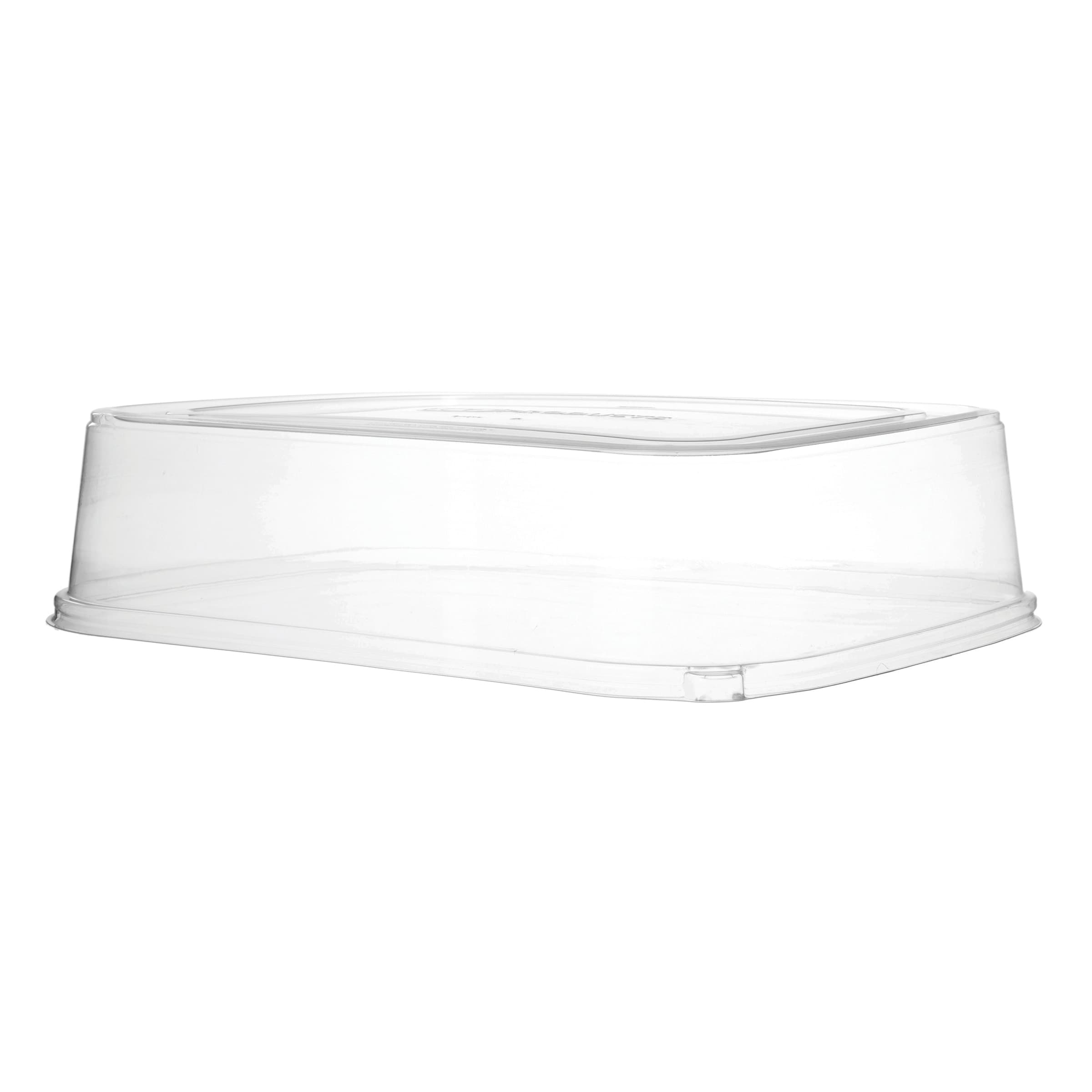 Regalia Lid 13X17X3.9 IN Sugarcane Clear Rectangle For Container 50/Case